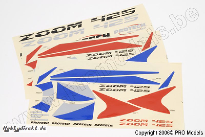 Protech RC - Decal Set Zoom 425 T0520.031