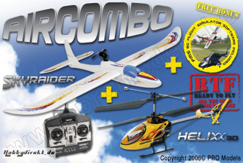 AIR COMBO SKYRAIDER SET 35MHZ MODE2 T0551.35M2