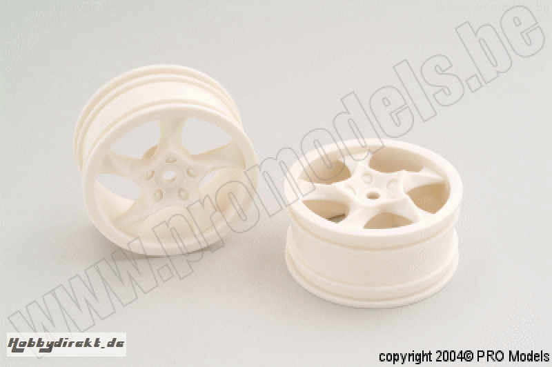 TURBO FELGEN 1/10 WEISS 26MMM T0660.130