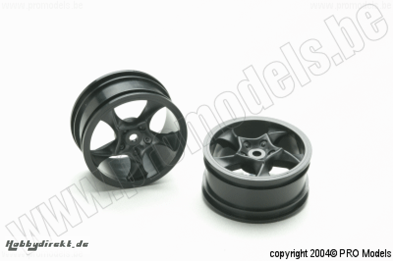 TURBO FELGEN 1/10 SCHWARZ 26MM T0660.131