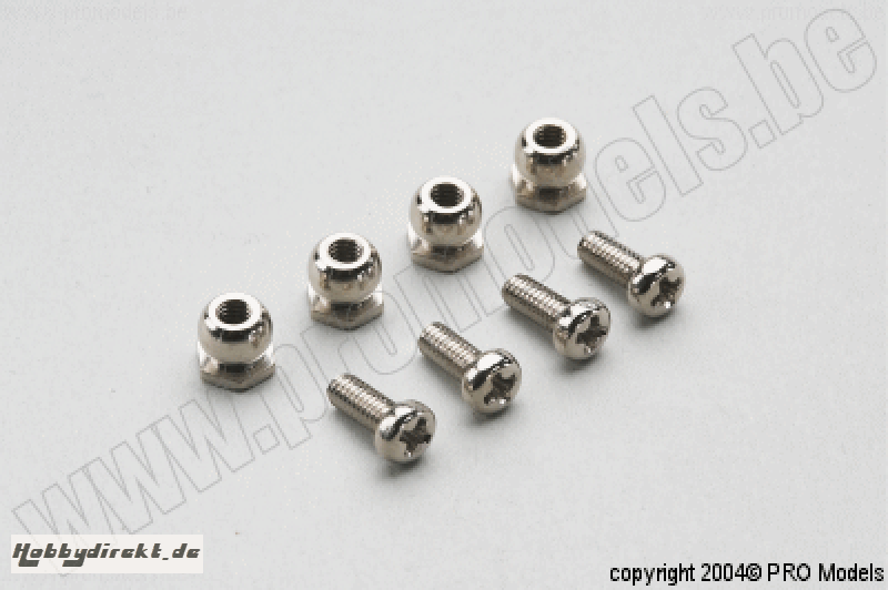 BALL NUT 4,8MM 4PCS T0684.046