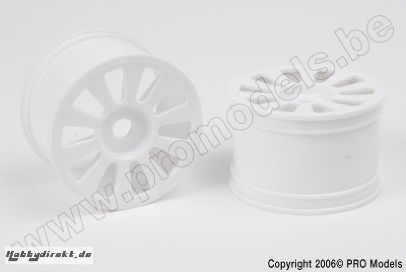 Protech RC - White Wheel Yada Trr 2Pcs T33.031