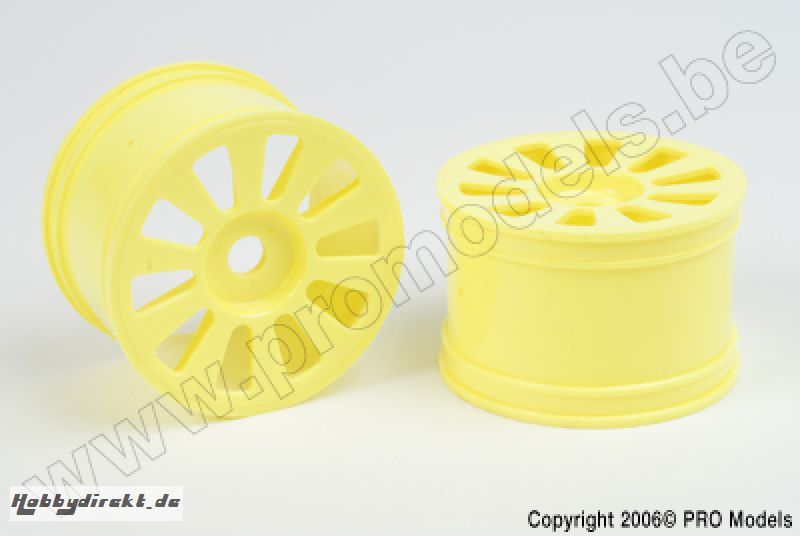 Protech RC - Yellow Wheel Yada Trr 2Pcs T33.032