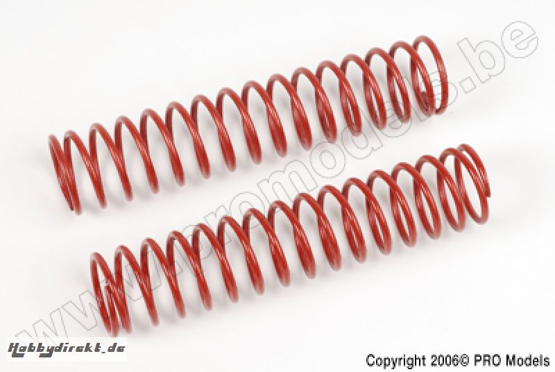 Protech RC - Shock Spring Front 1.6mm Red Yada Trr 2Pcs T33.042