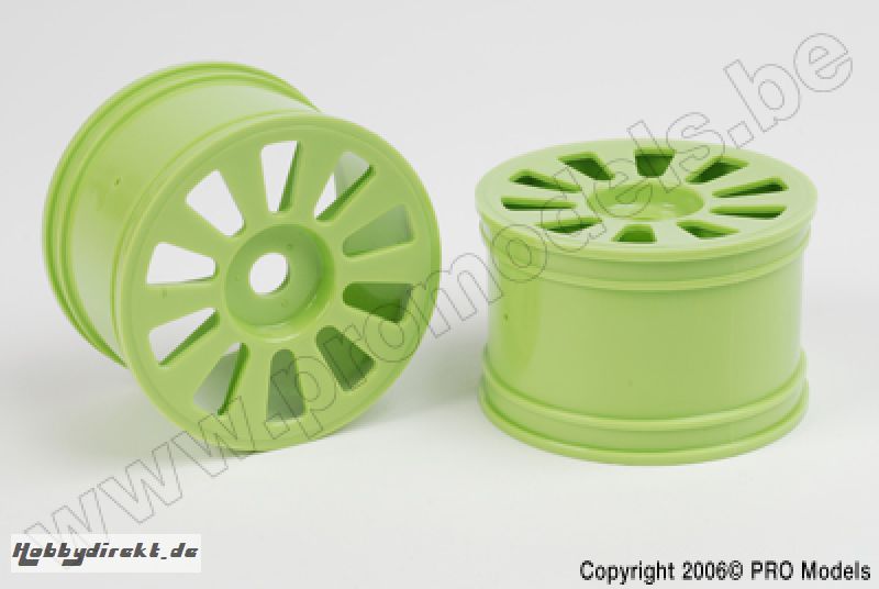 Protech RC - Green Wheel Yada Trr 2Pcs T33.060