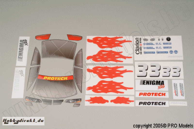 Protech RC - Decals Enigma Xrg T52.100