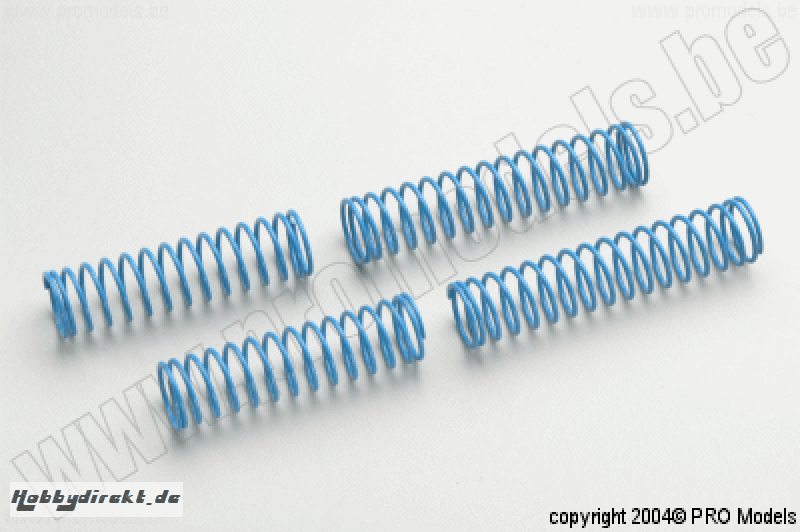 Protech RC - Shock Spring Medium Fr+Re Blue T54.243