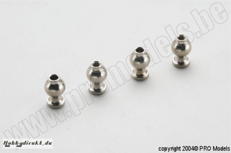 Protech RC - Rear Upper Arm Balls 4Pcs T56.095