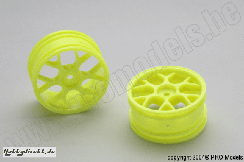 Protech RC - Rims V-Shape 1/10 Yellow 26mm T58.230