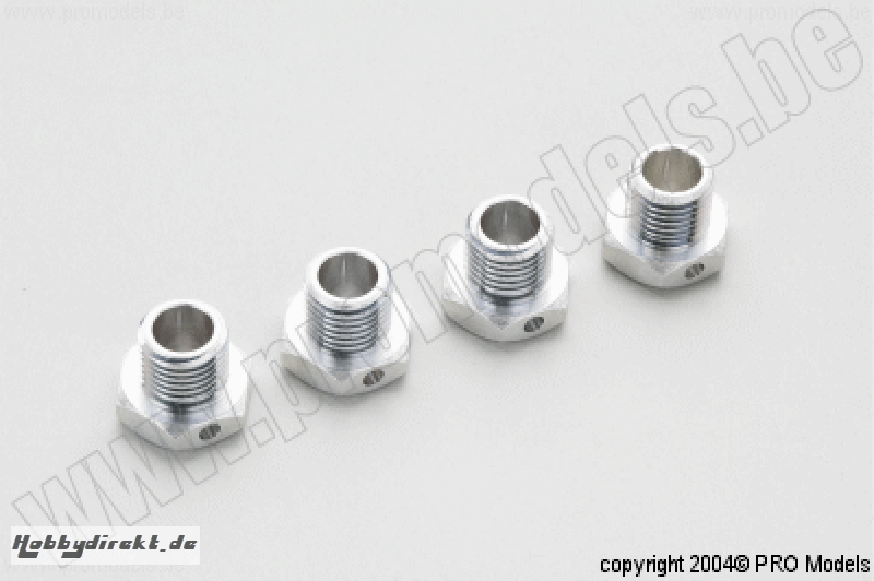 Protech RC - Protech Rc - Wheel Hub Silver 4Pcs T59.010