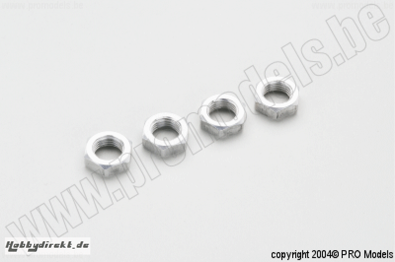 Protech RC - Protech Rc - Wheel Nut Silver 4Pcs T59.020