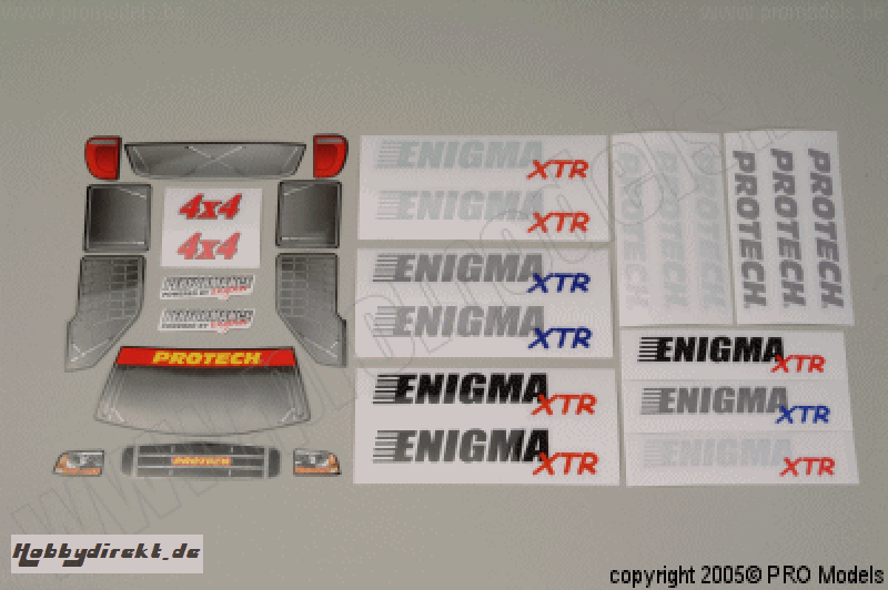 Protech RC - Decals Enigma Xtr T61.011