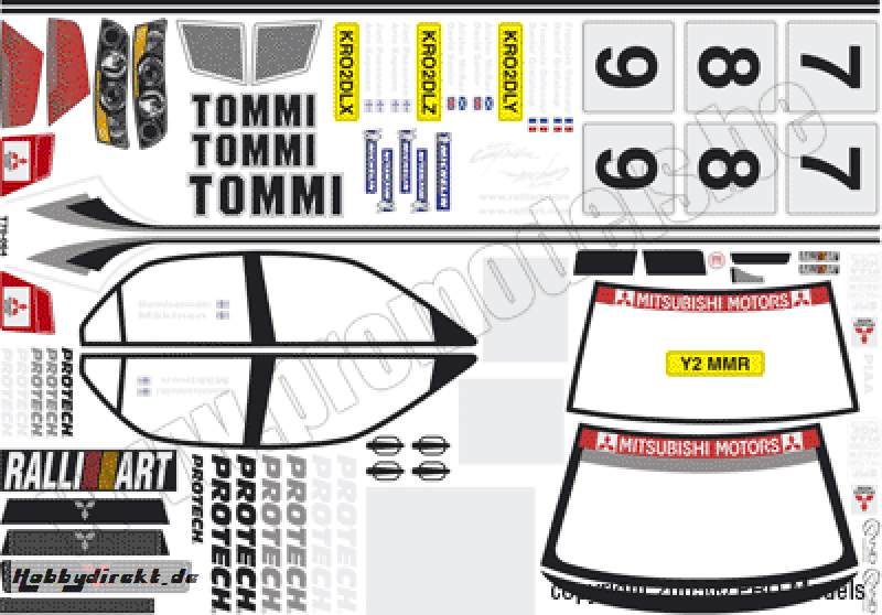 DEKORB. MITSUBISHI LANCER 1/6 T70.064