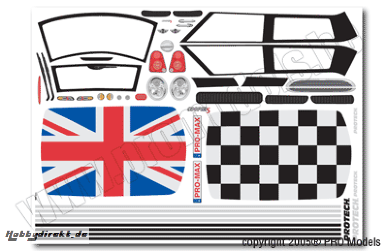 DECALS MINI COOPER T70.065