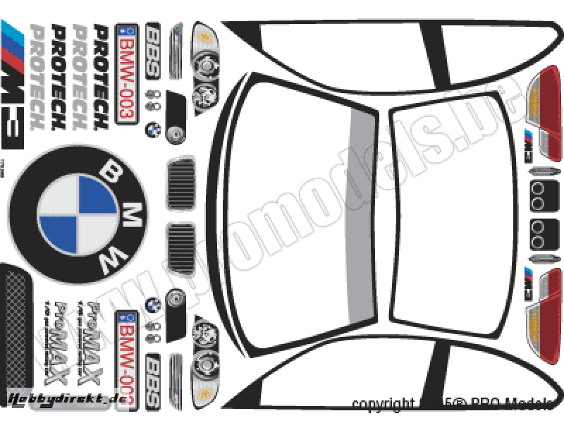 DECALS BMW M3 T70.066