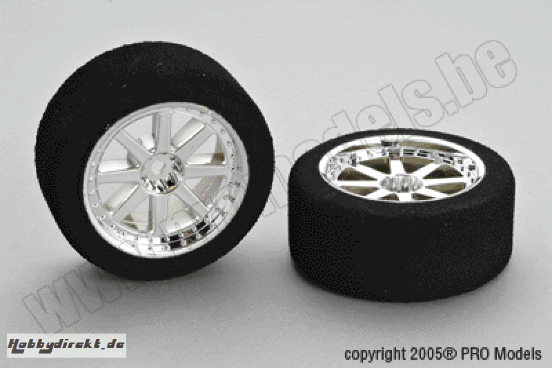 8 STAR RIMS CHROME + TYRE W0101.222