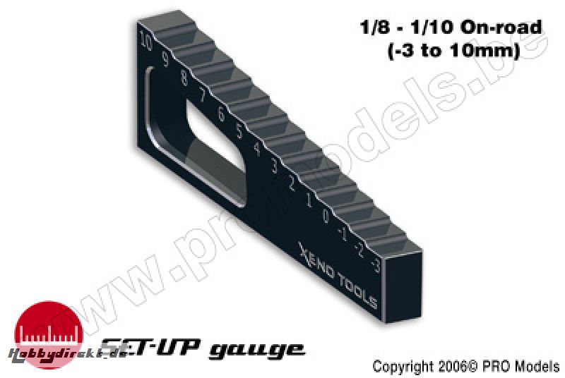 Xenotools - Stufenmesskeil 1/8 - 1/10 - -3mm to 10mm - 1 St XT-2101