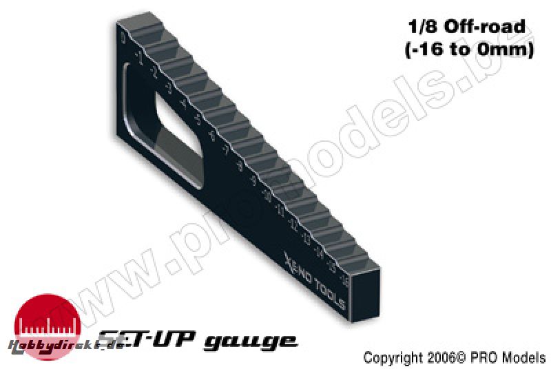 Xenotools - Stufenmesskeil 1/8 - -16mm to 0mm - 1 St XT-2104