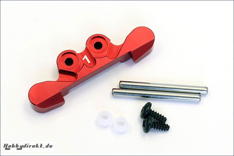 Aufhaengung Alu, hinten, rot, Kyosho MBW-025R-1K 1-MBW-025R-1K