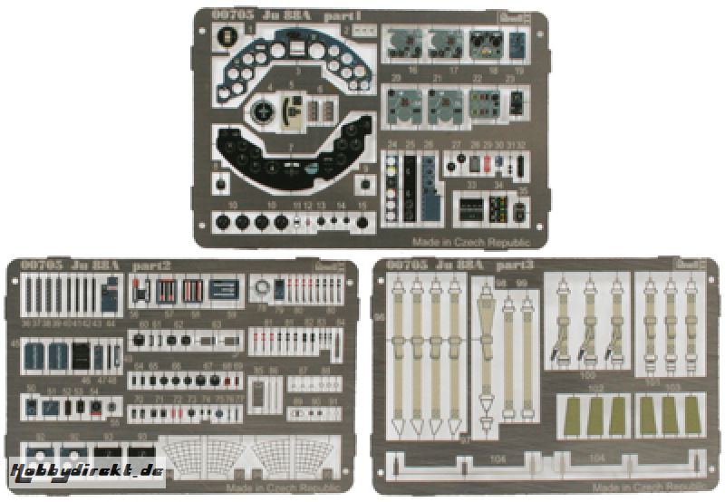 Fotoätzteile für 04728(Ju-88 Revell 00705