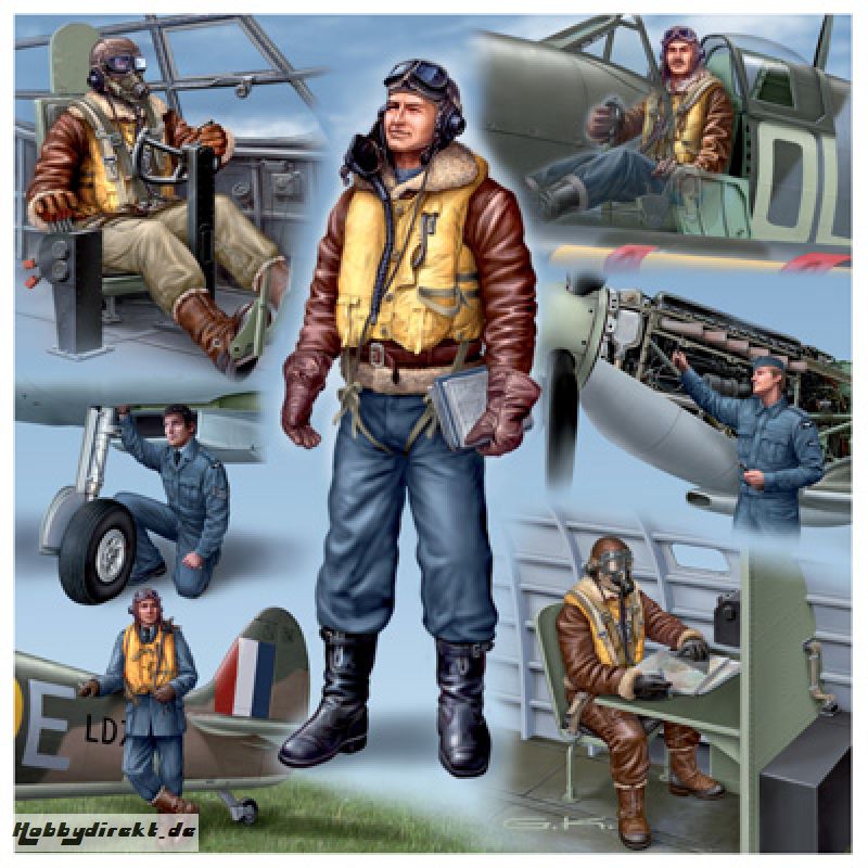 Pilots & Ground Crew RAF WWII Revell 02401