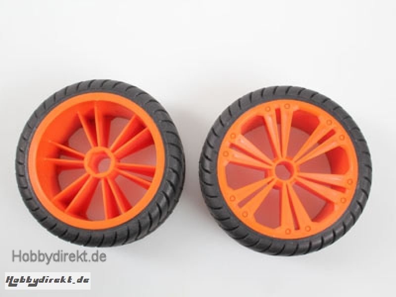 2 x Räder orange, groß (Buggy Revell 47026