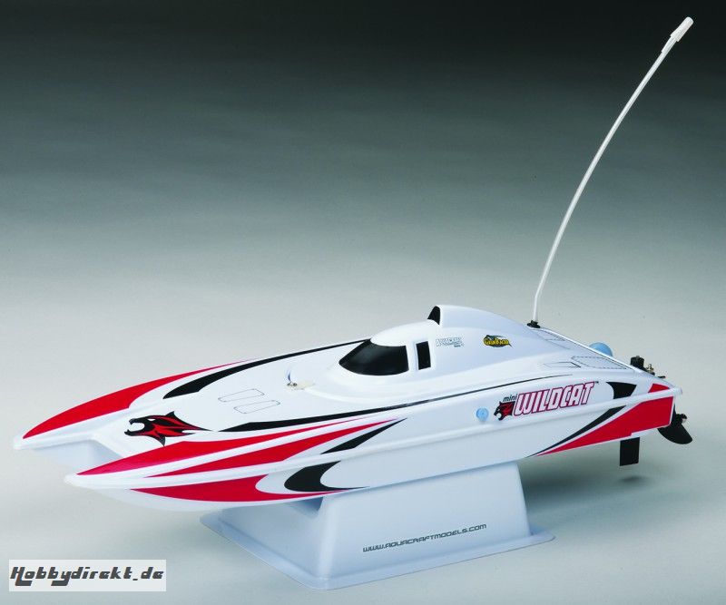 AquaCraft Mini Wildcat Katamaran 2.4GHz RTR Rot AQUB47RR