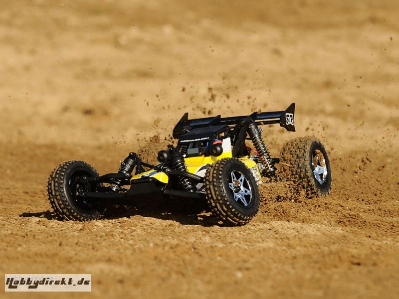 Arrma Raider Buggy, gelb / RTR Revell RC Pro AR102011