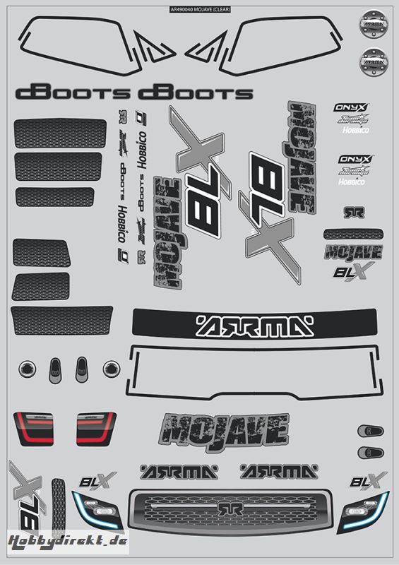 Arrma Mojave Body Decals - 2014 Spe AR490040