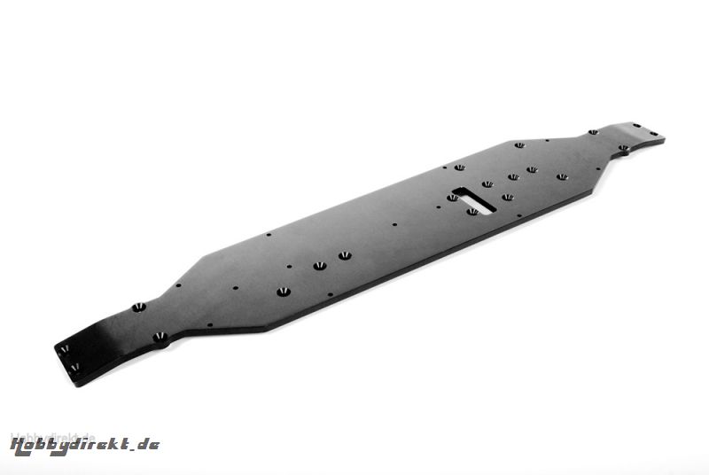 EXO Chassisplatte, Alu, 4mm, sch AX30798