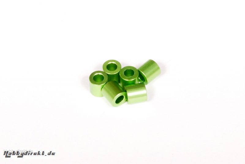 SPACER 6X6MM GREEN (6) AXA1306