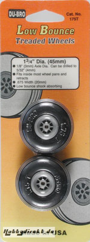 Dubro Low Bounce Treaded Wheels Hobbico DUBQ0860