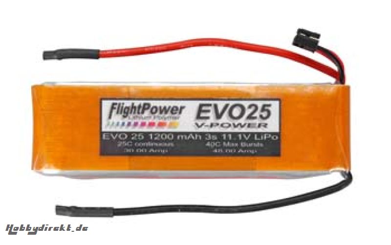 FlightPower EVO25 LiPo 1200mA Revell RC Pro Hobbico FPWP0313