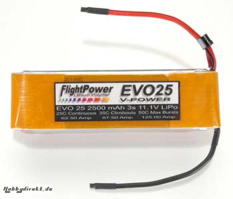 FlightPower EVO25 LiPo 2500mA Revell RC Pro Hobbico FPWP0333