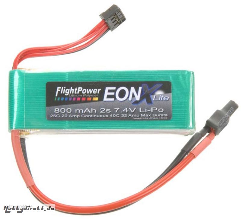 EON-X Lite LiPo 2S 7.4V 800mA Revell RC Pro Hobbico FPWP4064