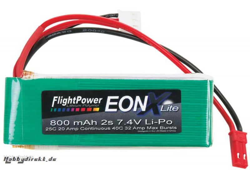 EON-X Lite LiPo 2S 7.4V 800mA Revell RC Pro Hobbico FPWP4065