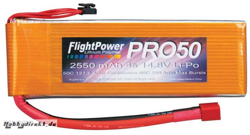 Pro50 50C 2550 4S 14.8V LiPo Revell RC Pro Hobbico FPWP5041