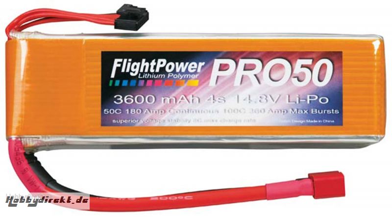 Pro50 50C 3600 4S 14.8V LiPo Revell RC Pro Hobbico FPWP5081