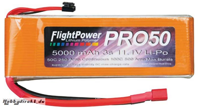 Pro50 50C 5000 3S 11.1V LiPo Revell RC Pro Hobbico FPWP5100