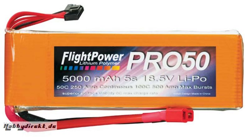 Pro50 50C 5000 5S 18.5V LiPo Revell RC Pro Hobbico FPWP5102