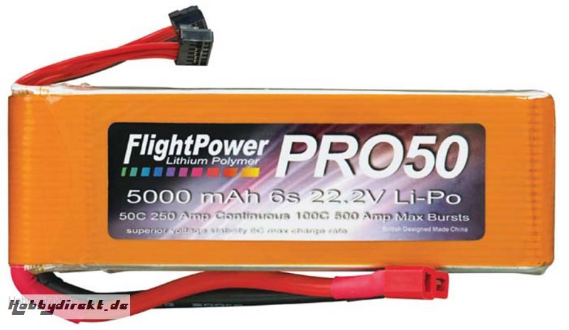 Pro50 50C 5000 6S 22.2V LiPo Revell RC Pro Hobbico FPWP5103