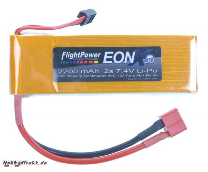 EON-X 30 LiPo 2S 7.4V 2200mAh Revell RC Pro Hobbico FPWP6197