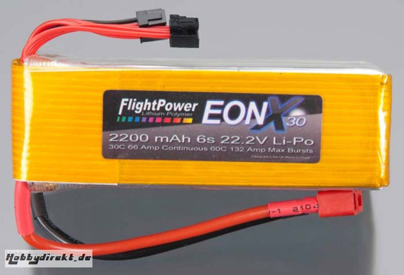 EON-X 30 LiPo 6S 22.2V 2200mA Revell RC Pro Hobbico FPWP6201