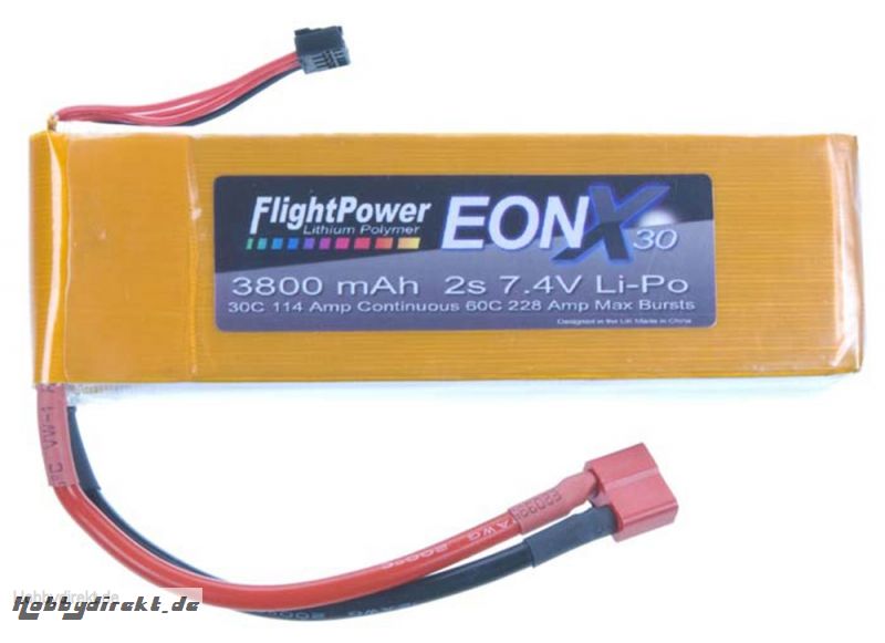 EON-X 30 LiPo 2S 7.4V 3800mAh Revell RC Pro Hobbico FPWP6437