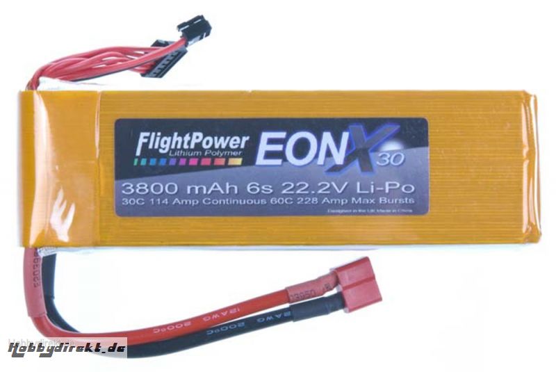 EON-X 30 LiPo 6S 22.2V 3800mA Revell RC Pro Hobbico FPWP6442