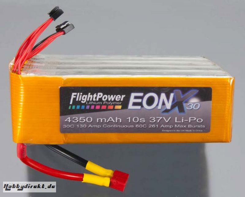 EON-X 30 LiPo 10S 37V 4350mAh Revell RC Pro Hobbico FPWP6582