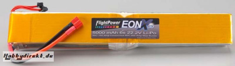 EON-X 30 LiPo 6S 22.2V 5000mA Revell RC Pro Hobbico FPWP6701