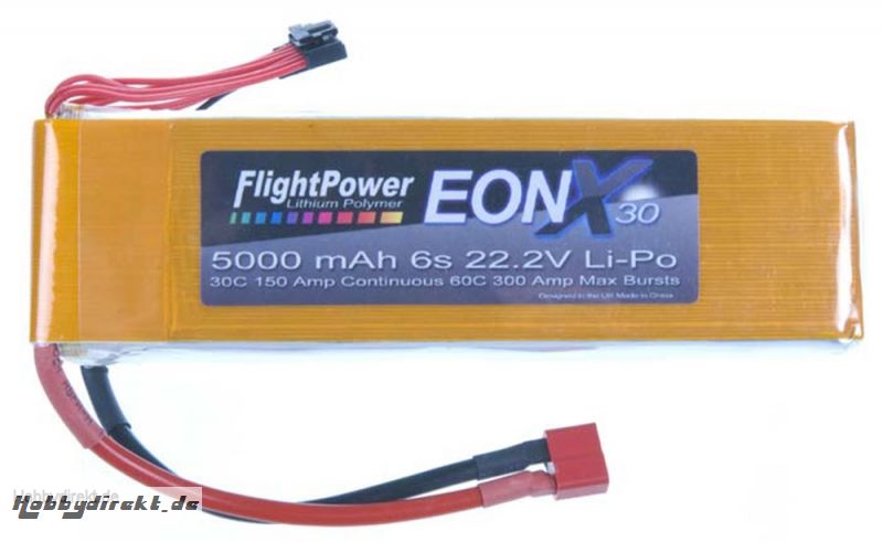 EON-X 30 LiPo 6S 22.2V 5000mA Revell RC Pro Hobbico FPWP6702