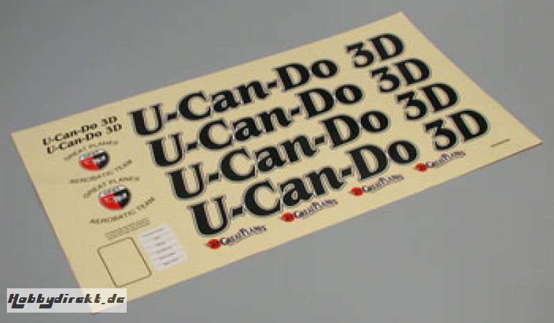 Decal Set U-Can-Do 3D .60 ARF GPMA2307