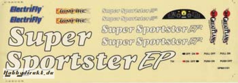 Decal Set Super Sporster EP BL GPMA3296